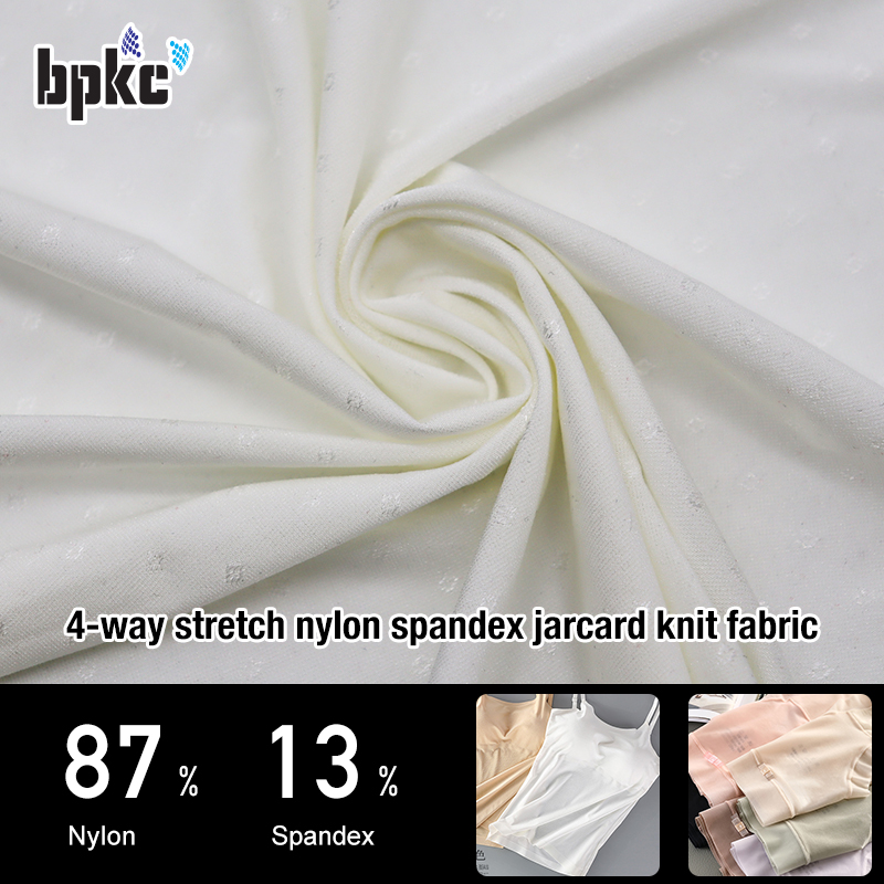 4-way stretch nylon spandex jarcard  knitted underwear fabric